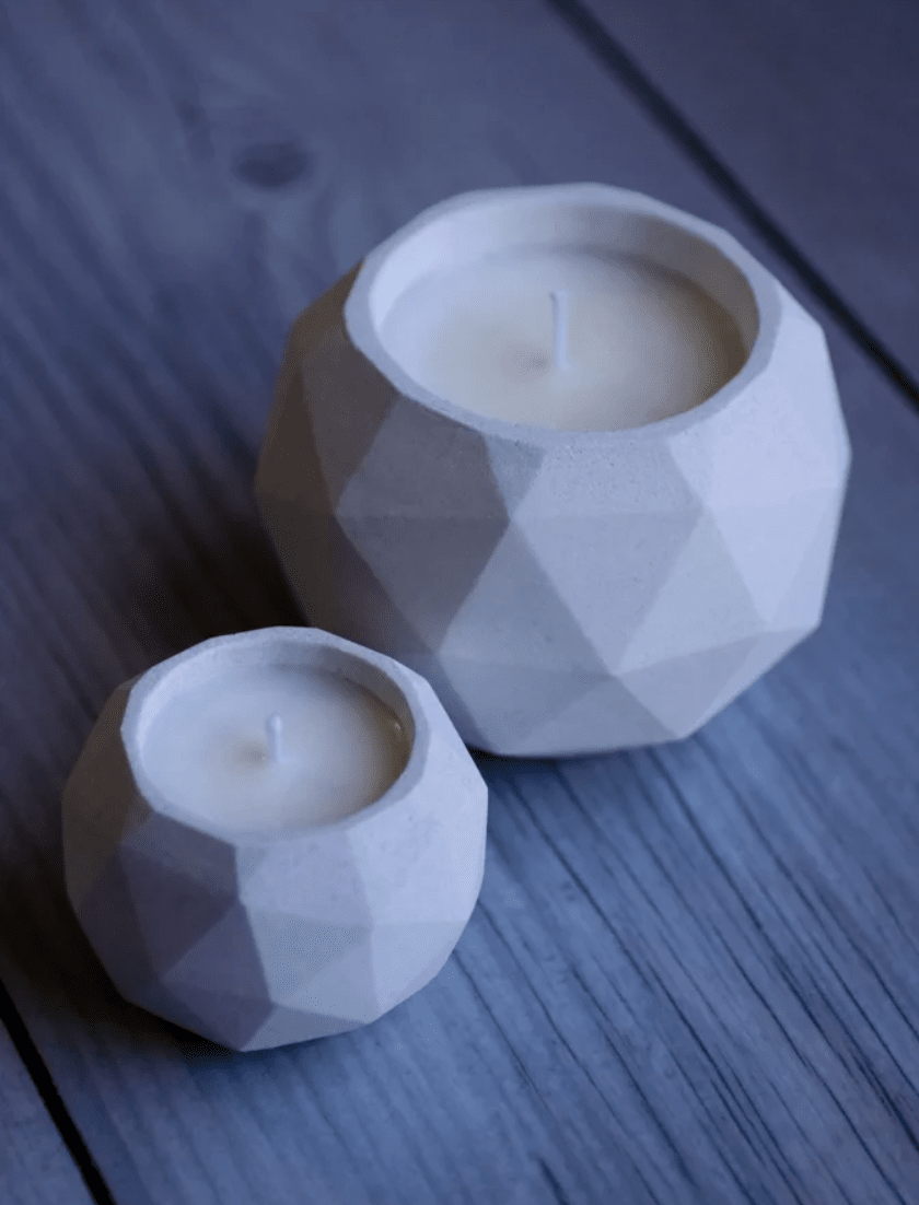 Cement Geode Soy Candle Candle The Craft of Wandering | Kauai, HI 