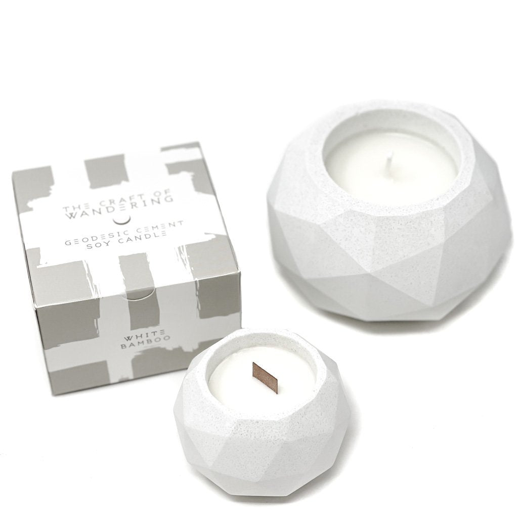 Cement Geode Soy Candle Candle The Craft of Wandering | Kauai, HI 