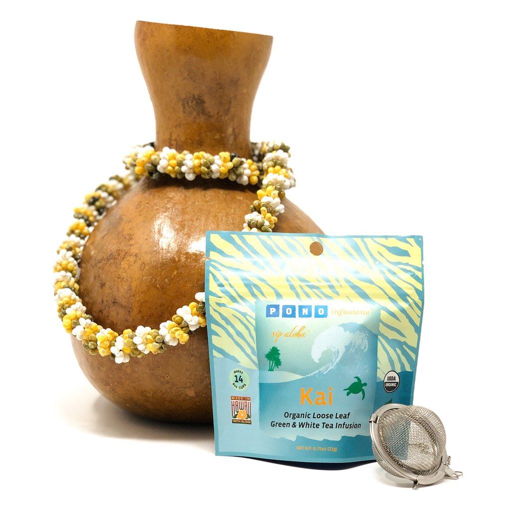 Kai Green &amp; White Tea (ORGANIC) w/Caffeine Tea Pono Infusions | Maui, HI 