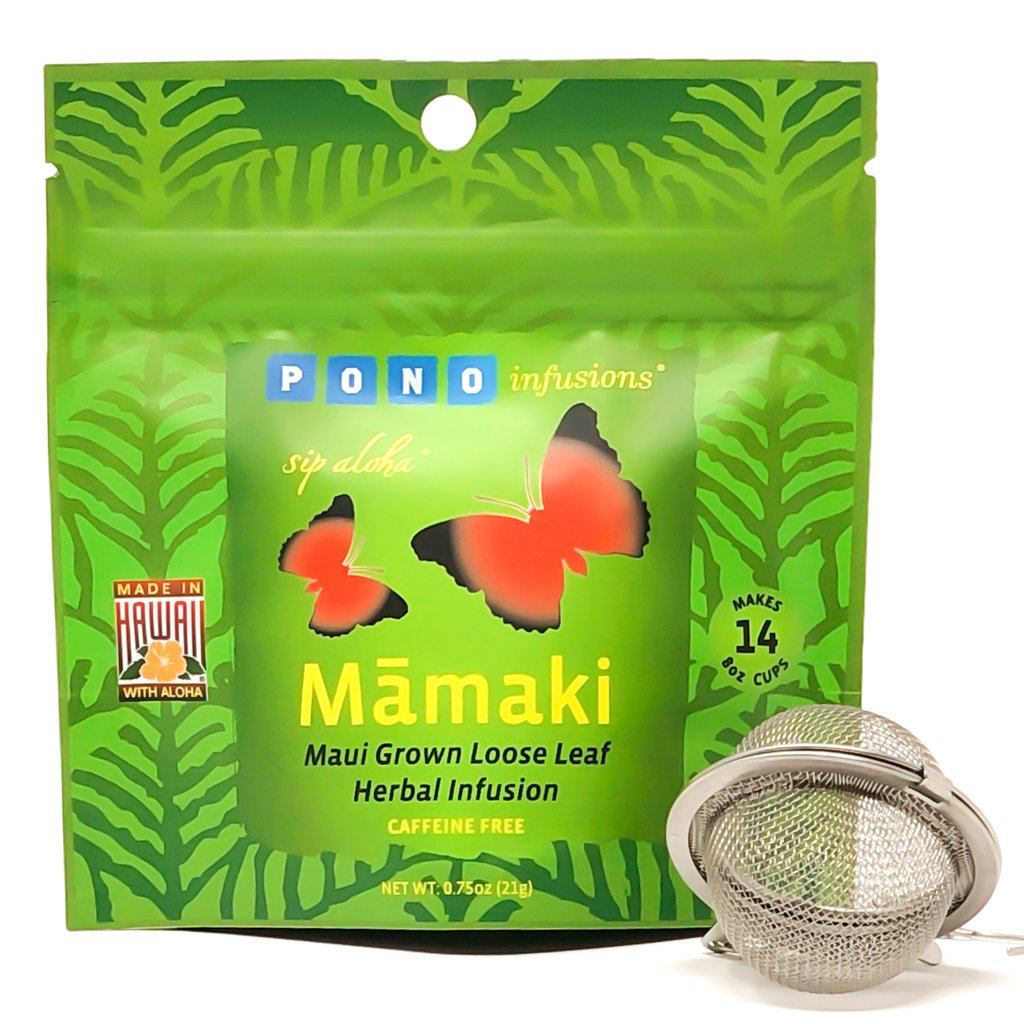 Maui Mamaki Herbal Tea (ORGANIC) Caffeine-free Tea Pono Infusions | Maui, HI 