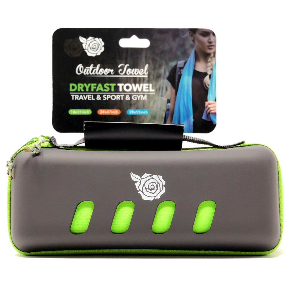 Microfiber Beach Towel Beach Towel Maverick Events | Maui, HI Electric GREEN 