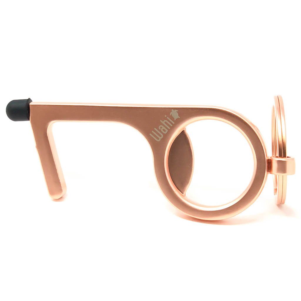 No Touch Keychain Tool Keychain Wahi Hawaii | Maui, HI Rose 