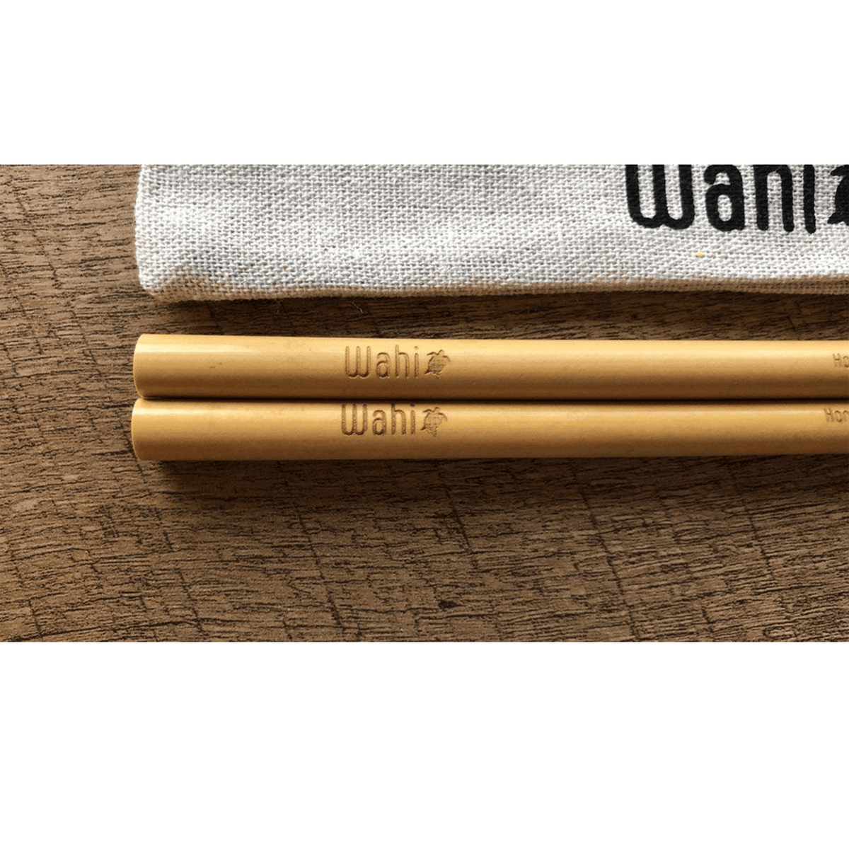 Bamboo Straw Traveler, 2pc Bamboo Straw Wahi Hawaii | Maui, HI 