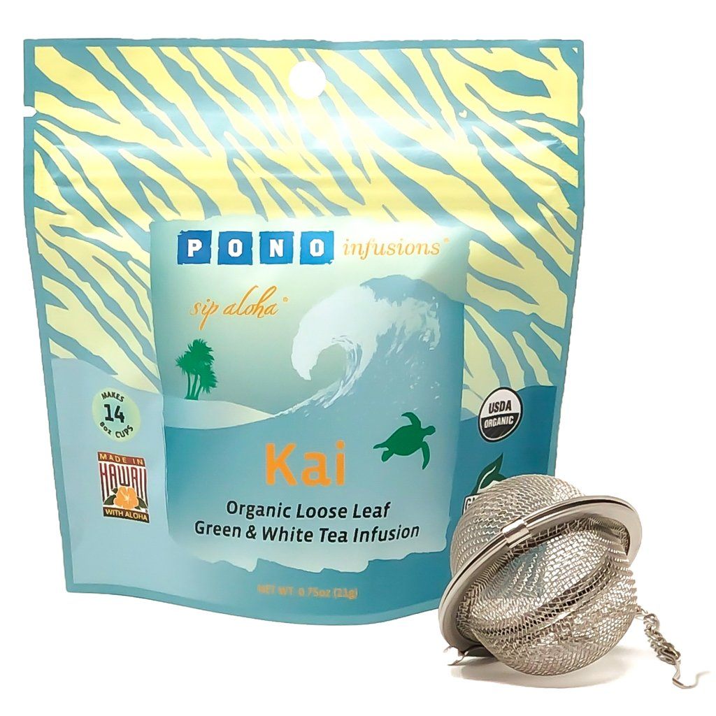 Kai Green & White Tea (ORGANIC) w/Caffeine Tea Pono Infusions | Maui, HI 